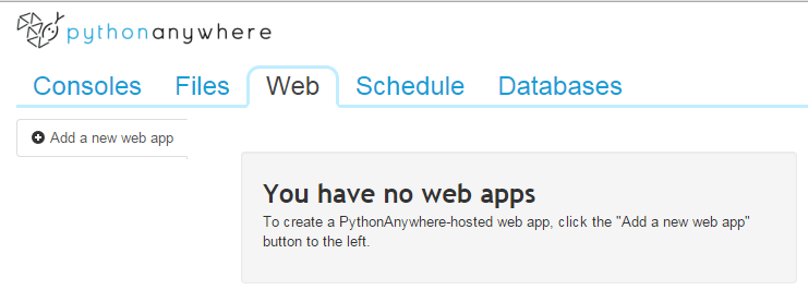 Make a new web app