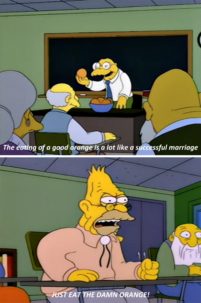The Orange Eating Class