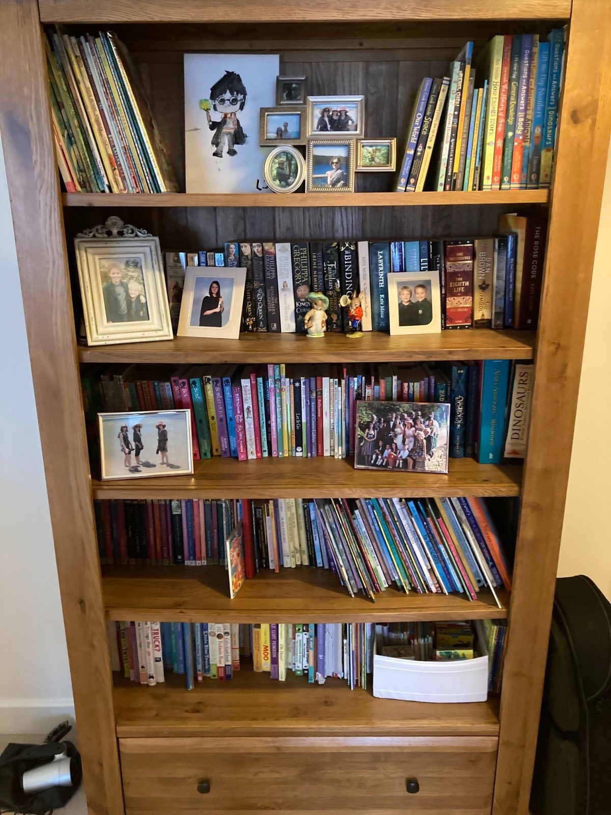 Kids books on the landing