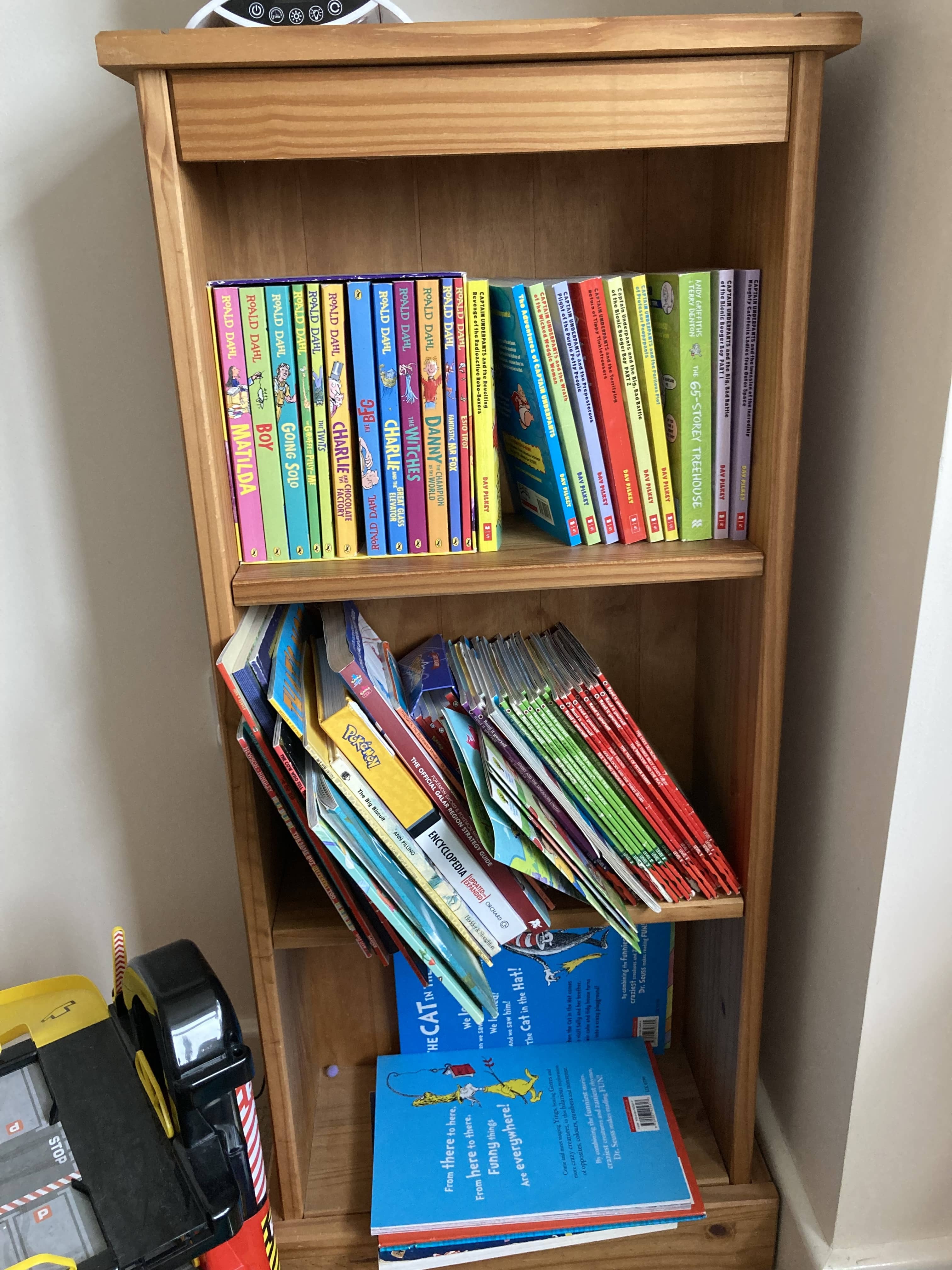 Boys’ bookshelf