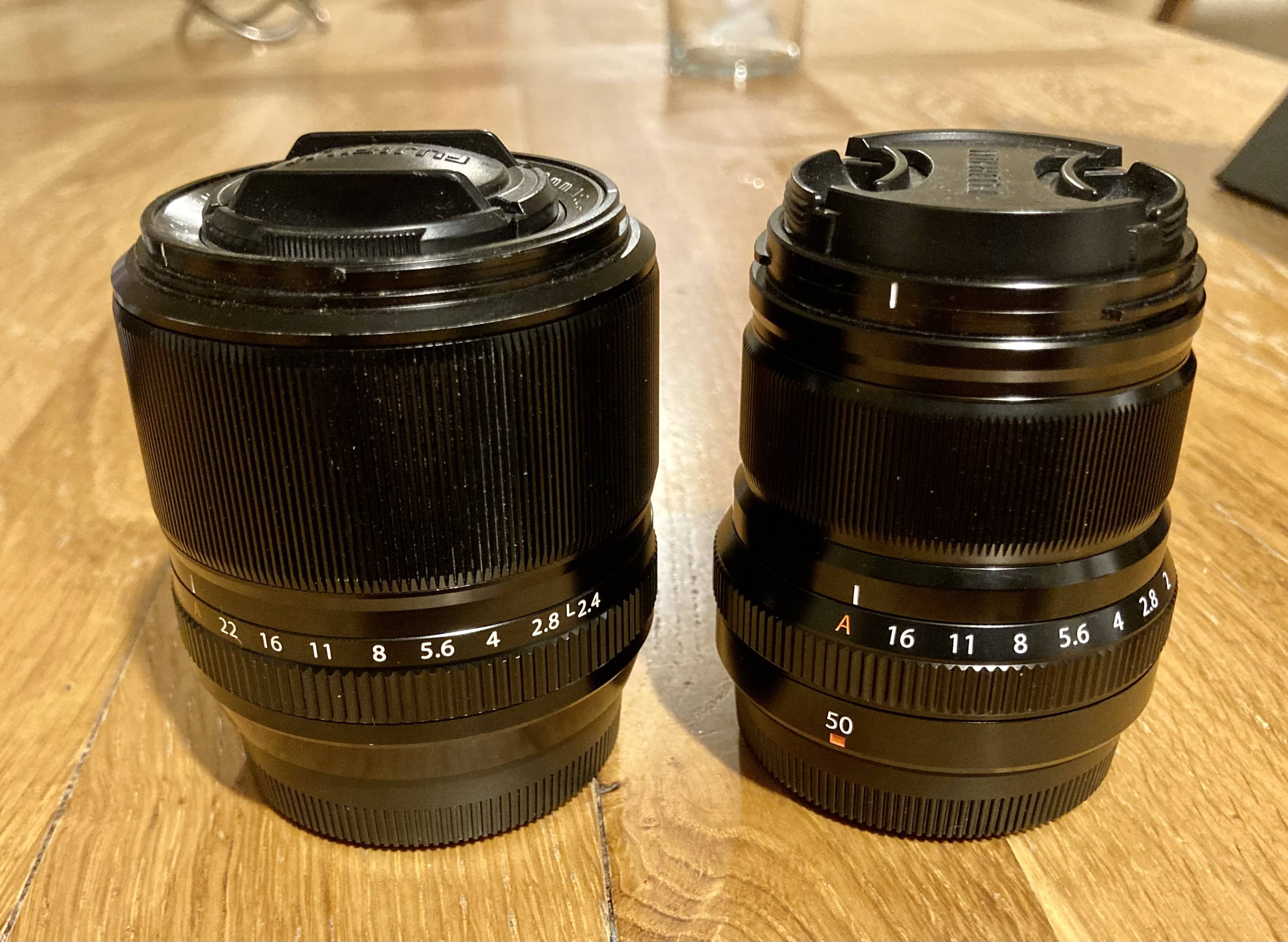 Two fuji lenses