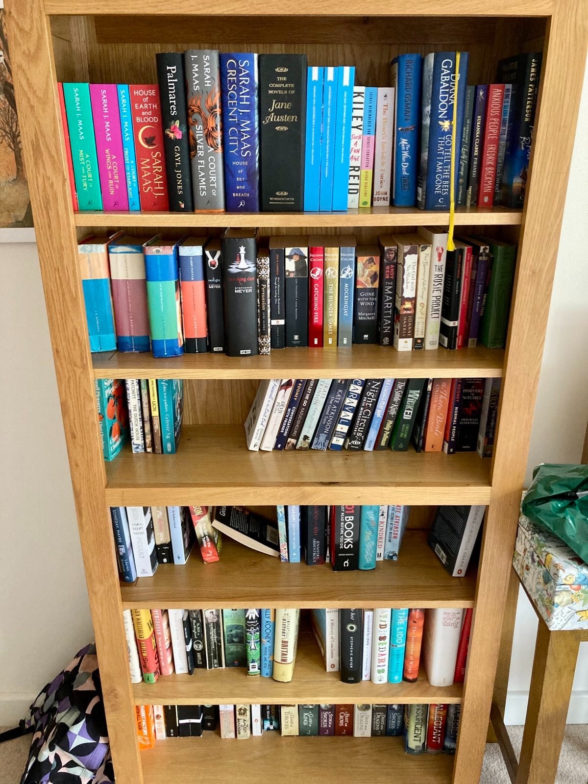 Bedroom bookshelf